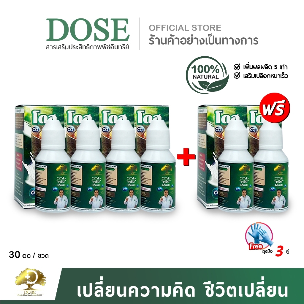 โดส Co2 (ซีโอทู) สารเสริมพืชยางพารา เพิ่มการดูดซับคาร์บอนไดออกไซด์ ทางใบให้ต้นยาง โดยจะช่วยให้ต้นยางดูดซับปุ๋ยอากาศมาสร้างน้ำตาลเพิ่มขึ้น 5 เท่า(4แถม2) ราคา 3,680 บาท*ส่งฟรี