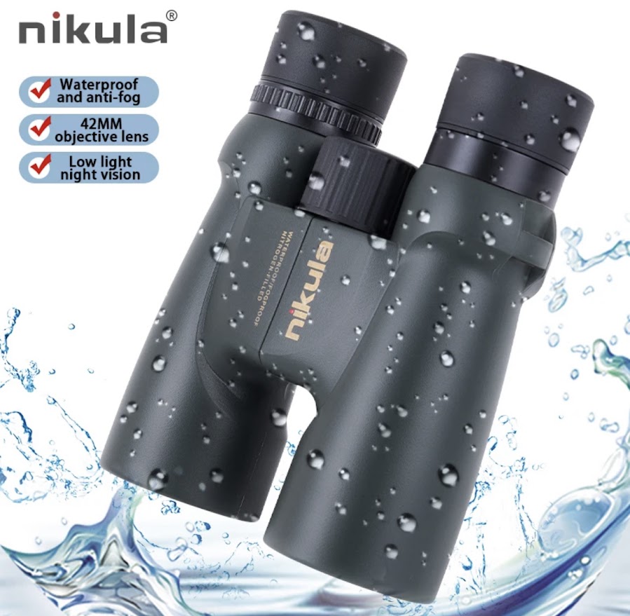 พร้อมส่ง กล้องส่องทางไกล Nikula 10X42กล้องส่องทางไกลมองเห็นกลางคืนกล้องโทรทรรศน์กันน้ำที่เติมไนโตรเจนแบบพกพา Bak4 ราคา 1,250 บาท*ส่งฟรี