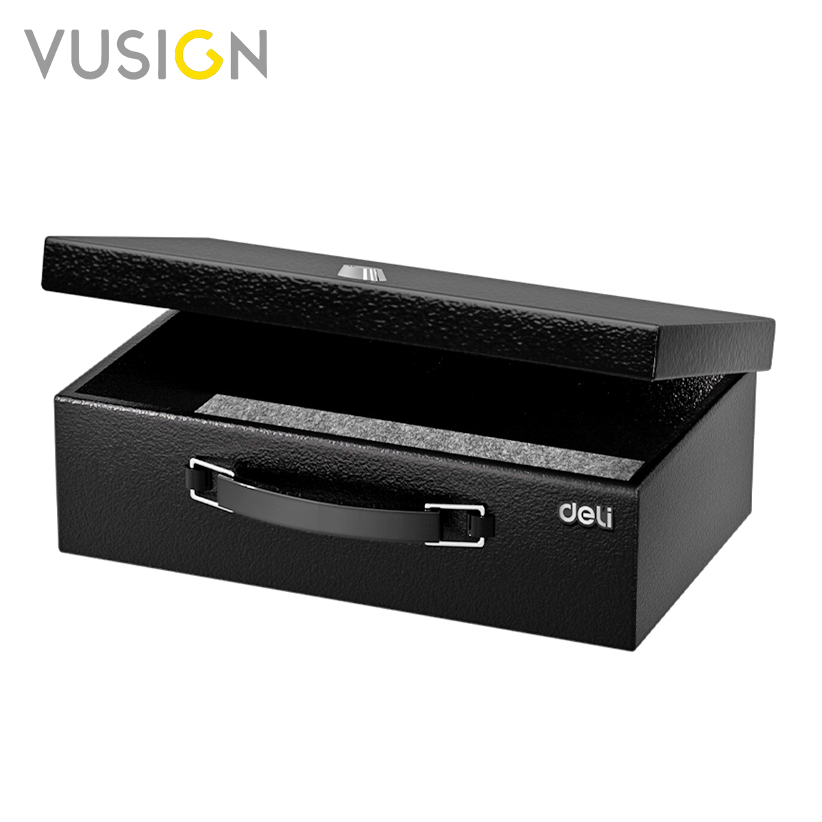 Vusign เซฟหิ้วกันไฟ เซฟกันไฟพกพา กล่องเซฟกันไฟ มีหูหิ้ว สำหรับพกพา กันไฟได้กว่า 1000 องศา ระบบล็อคแน่นหนาด้วยุกุญแจ ป้องกันขโมยได้ดี Portable Fireproof Safe ราคา 899 บาท*ส่งฟรี