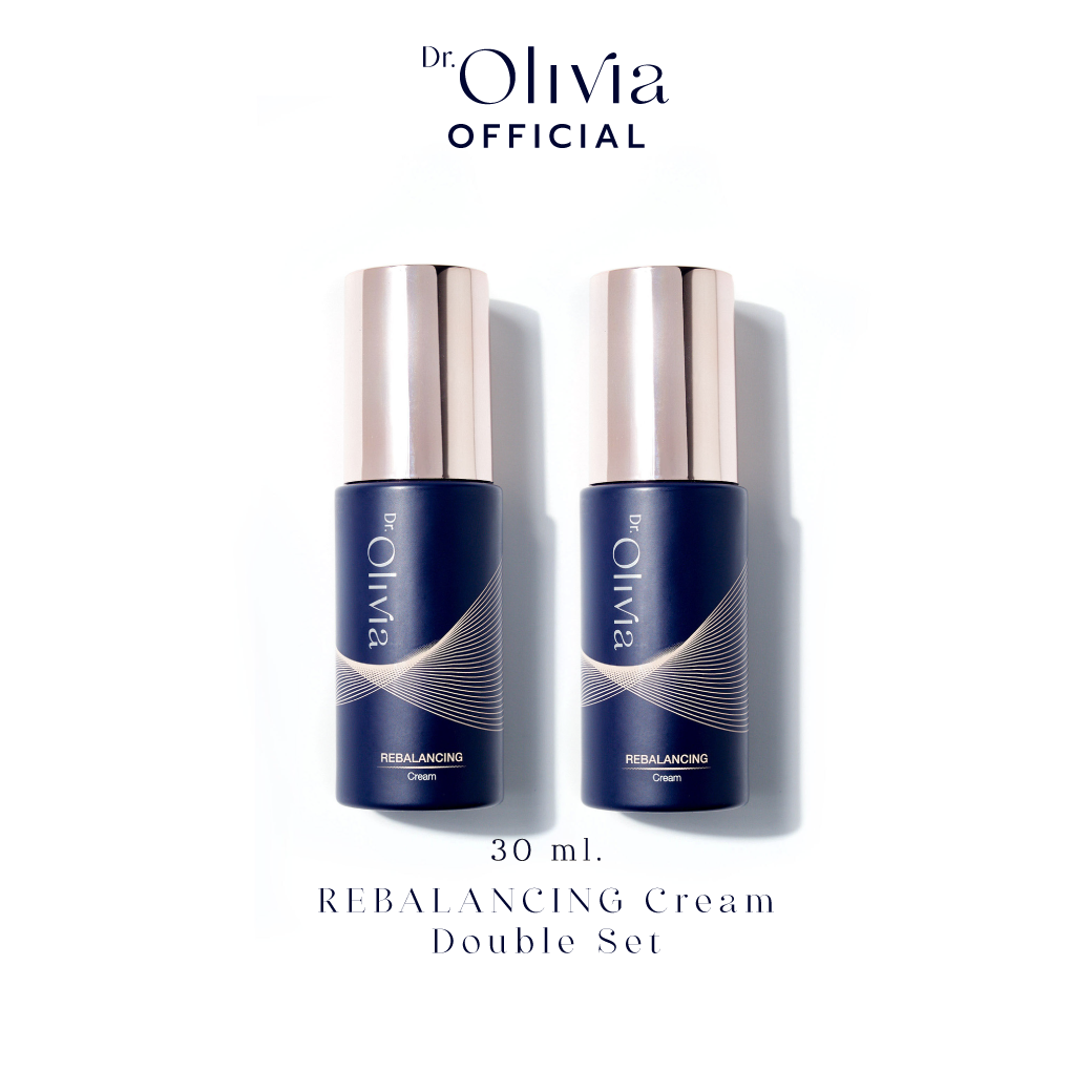 [Double Set] Dr.Olivia Rebalancing Cream 30 ml. มอยซ์เจอร์ไรเซอร์ตอบโจทย์ทุกผิวที่ผิวสุขภาพดีต้องการ มี Ectoin สูงถึง 7% ราคา 7,900 บาท*ส่งฟรี