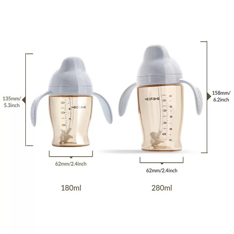 แก้วหัดดื่ม Heorshe มี2ขนาด180mlและ280ml