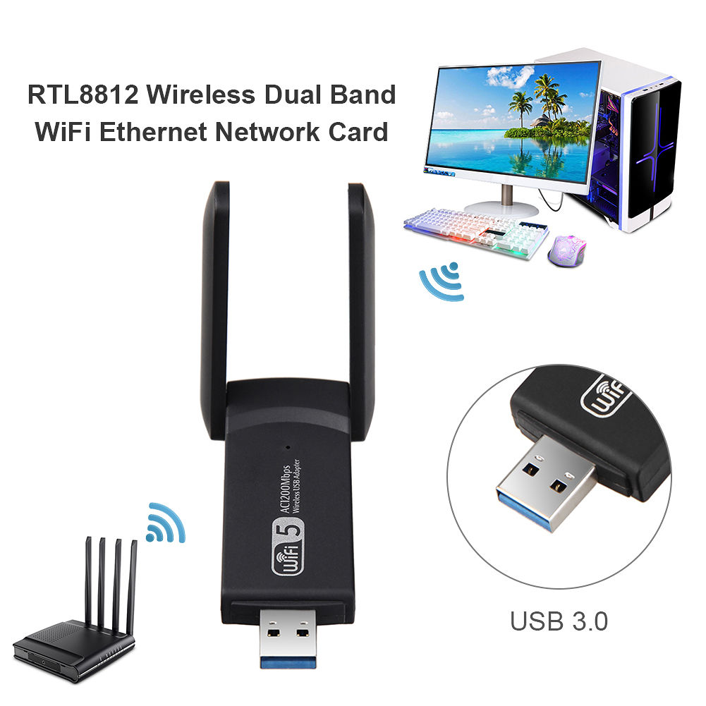 ข้อมูลเพิ่มเติมของ ⚡ตัวรับ Wifi แรง!!⚡1900M USB 3.0 [2.4GHz/ 5.8GHz]  [มี 2 รุ่นให้เลือก รุ่น 1200Mbps กับ1900Mbps]Wi-Fi มาตรฐาน 802.11ac Dual Band อะแดปเตอร์ไร้สาย เสาคู่[4]