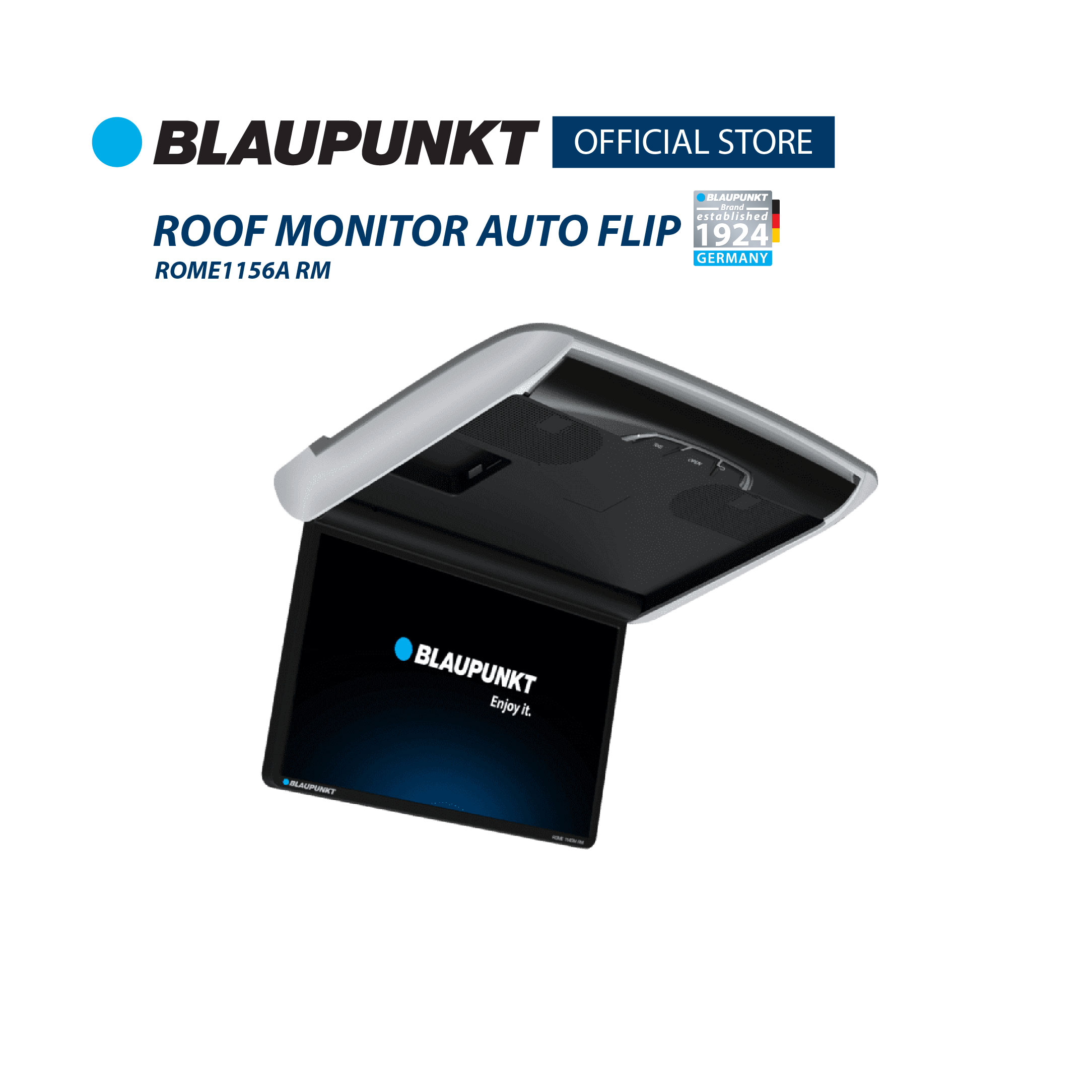 Blaupunkt Android Touch Screen Ceiling Monitor 15.6 Inches Full Hd 1080P Automatic Electric Folding Model Rome 1156Arm ราคา 34,990 บาท*ส่งฟรี