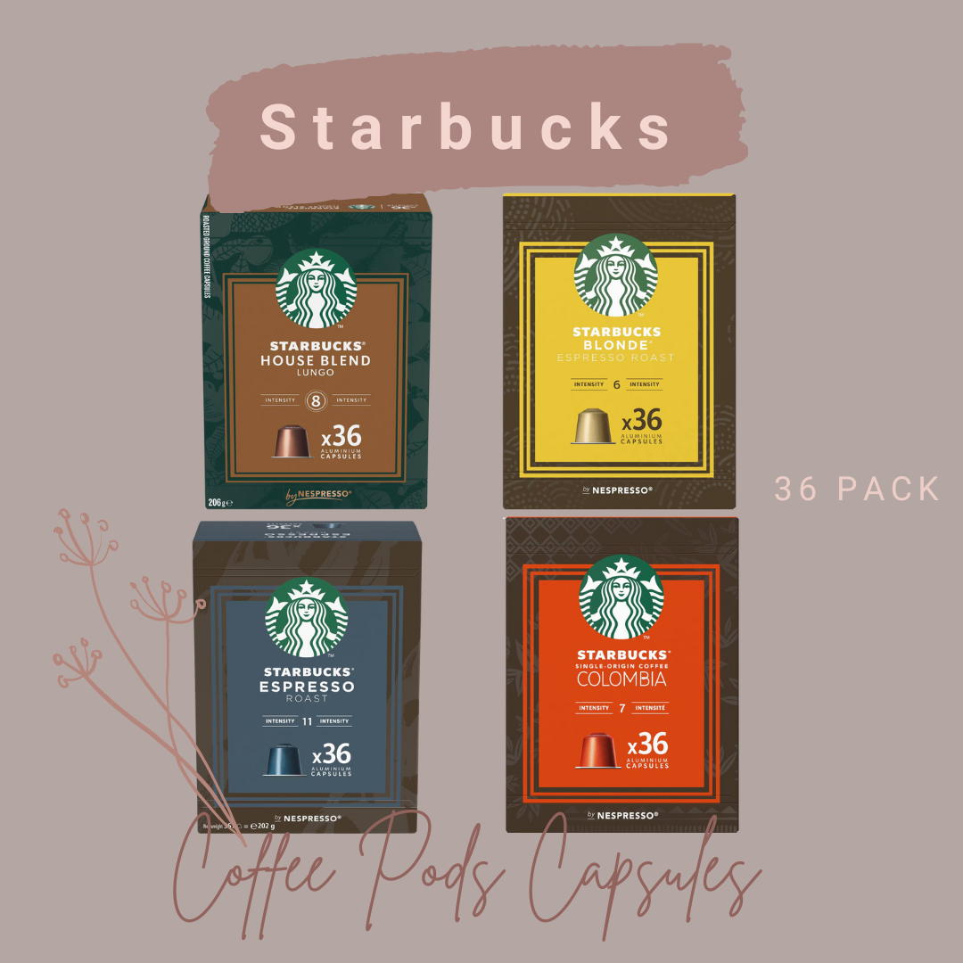 🔥สุดคุ้ม!🔥 36 แคปซูล Starbucks Capsule by Nespresso ของแท้ 100% กาแฟสตาร์บัคส์แคปซูล ชงกับเครื่อง Nespresso ราคา 683 บาท*ส่งฟรี