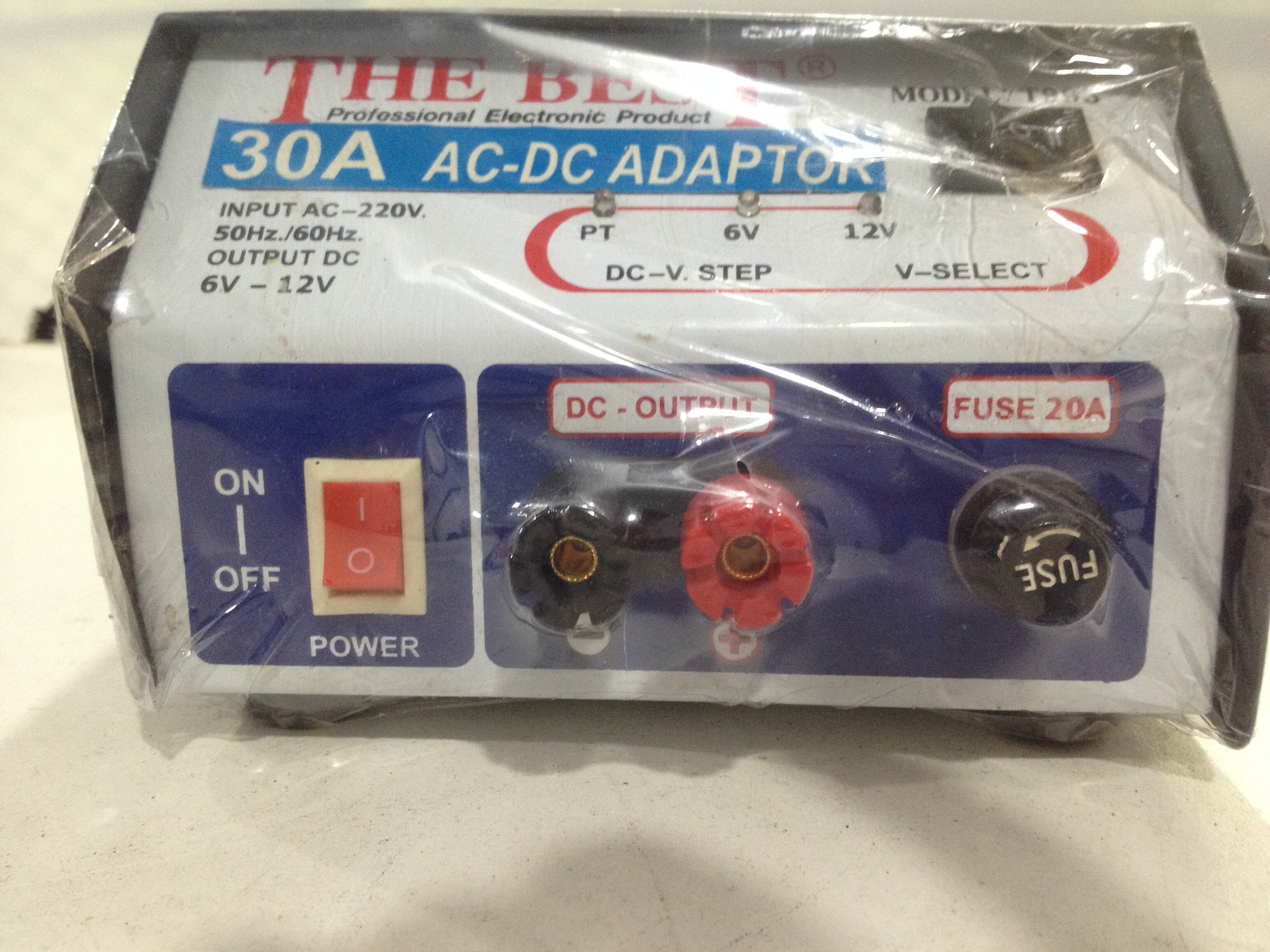 อแดปเตอร์ เครื่องแปลงไฟ AC-DC THE BEST 30A AC-DC Adapter input AC 220 V output DC 6-12 V 30A แปลงไฟกระแสสลับเป็นกระแสตรงDC 12V ราคา 3,900 บาท*ส่งฟรี