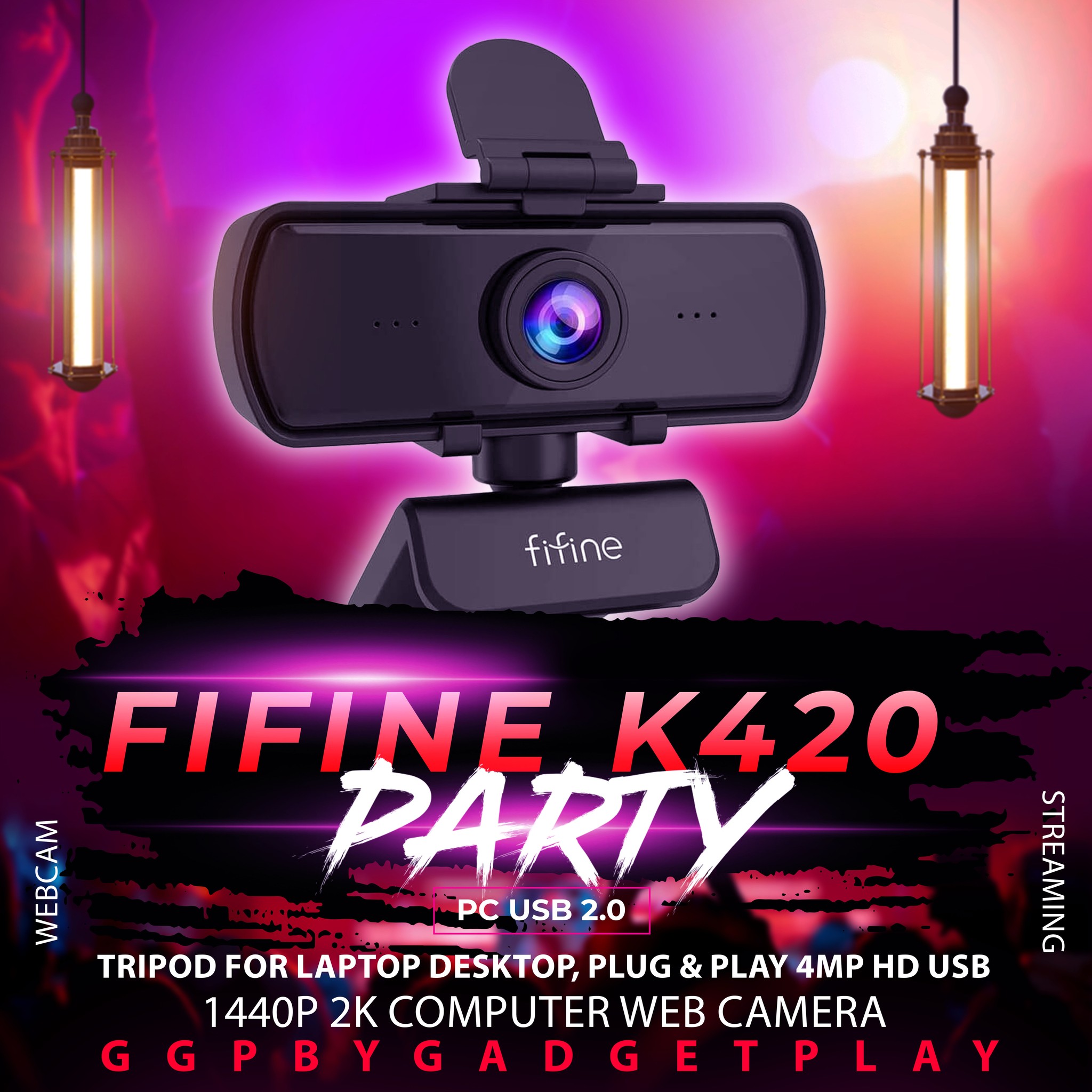 Web Camera Fifine 1440p Webcam