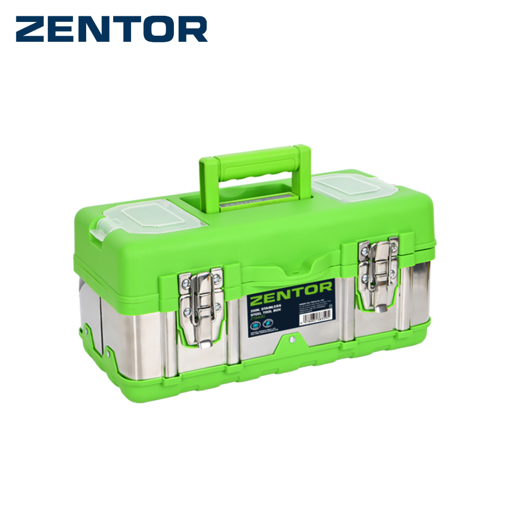 Zentor Tool Box Stainless Steel Tool Box, Easy to Hold, Size 14 17 20 Inches, Stainless Tool Box ราคา 299 บาท*ส่งฟรี