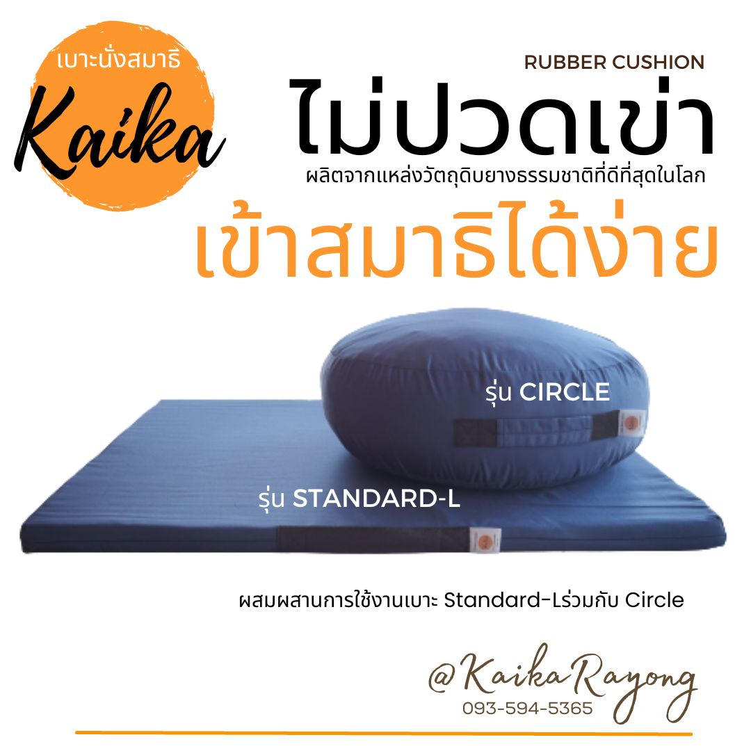 Value for money twin pack! Kaika rubber meditation cushion "standard-L with Circle" ราคา 2,290 บาท*ส่งฟรี