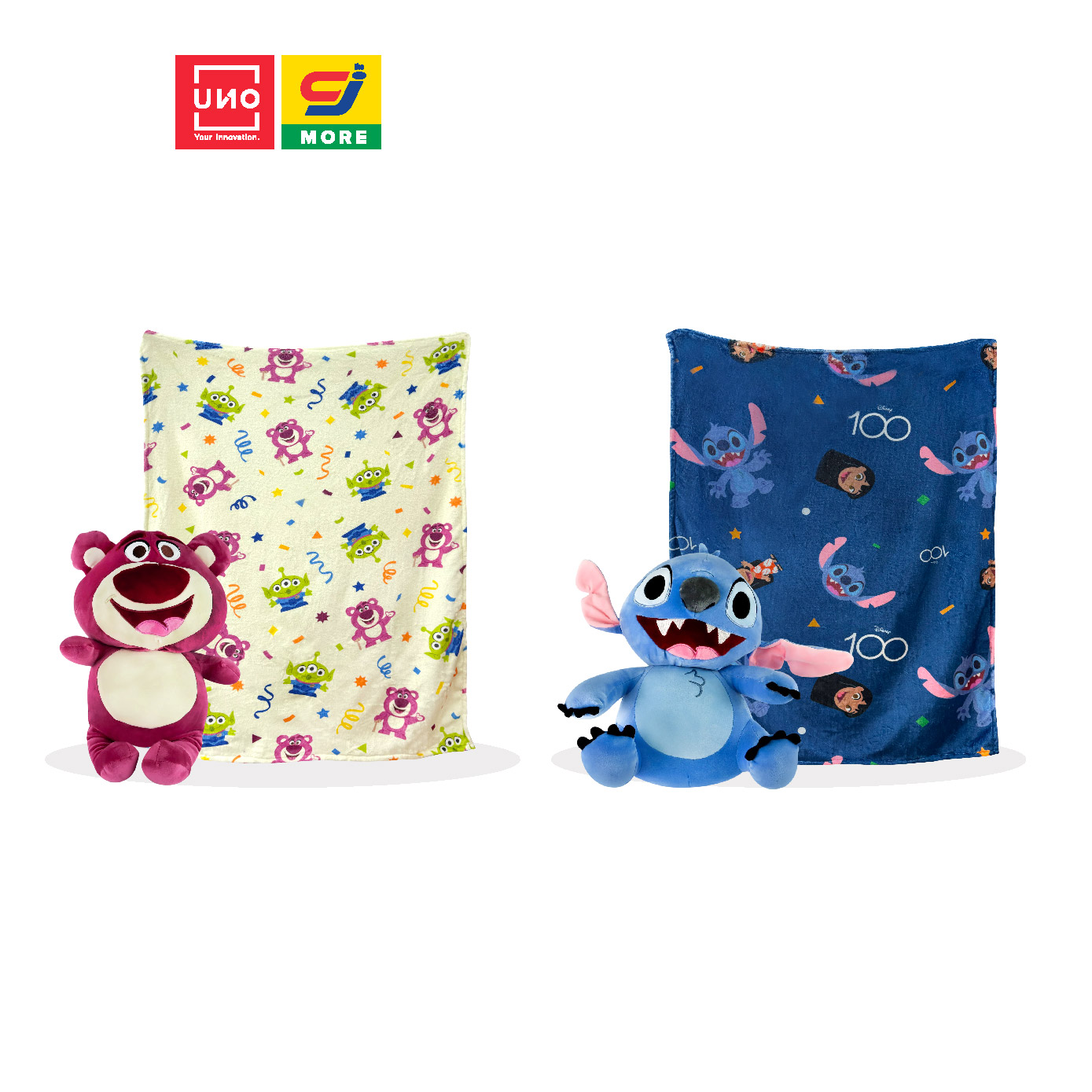 UNO หมอนผ้าห่ม Disney 100 Years ลิขสิทธิ์แท้ ราคา 250 บาท*ส่งฟรี