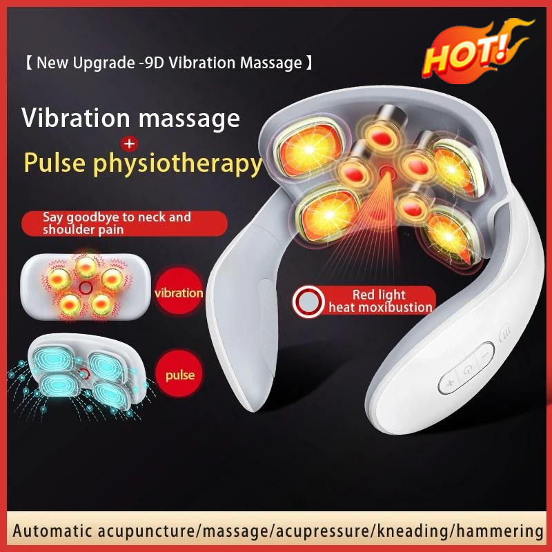 ✨Ready to ship✨Portable Smart neck massager, neck massager, heating device, neck massager, vibration light ราคา 409 บาท*ส่งฟรี