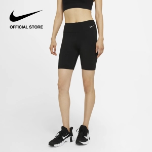 สินค้า Nike Women\'s One Mid-Rise 7\" Training Shorts - Black ไนกี้ กางเกงเทรนนิ่งผู้หญิงขาสั้น เอวปานกลาง วัน - สีดำ