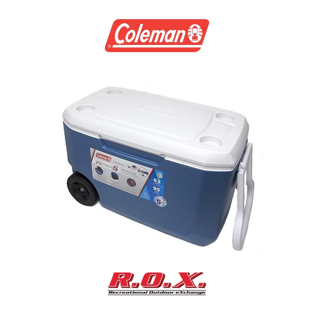 COLEMAN COOLER 62 QT WHLD XTREME BLUE กระติกน้ำอเนกประสงค์ กระติกน้ำแคมป์ปิ้ง ราคา 6,100 บาท*ส่งฟรี