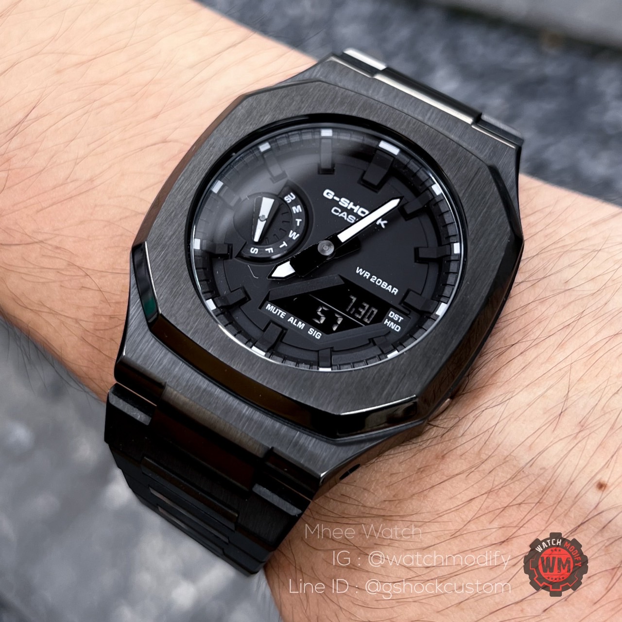 G-Shock Black Nautilus Customized from Ga-2100Ske Luxury Style ราคา 9,600 บาท*ส่งฟรี