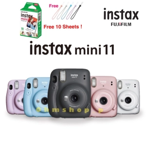 สินค้า Flm instax mini 11 Instant Film Camera ( กล้องโพลารอยด์ mini 11 รับประกันศูนย์ไทย 1 ปี ) แถมฟรี ฟิล์ม1กล่อง10ใบ