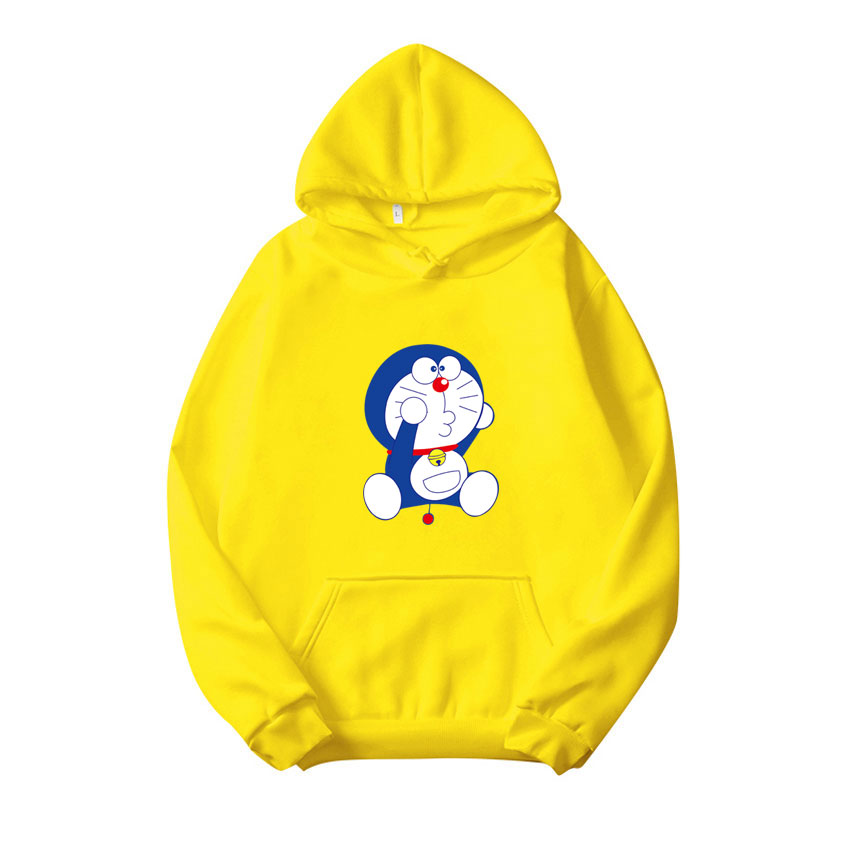 Fashion Shop Stoer เสื้อกันหนาว เสื้อแจ็คเก็ต ใส่กันแดดกันลมใส่สบาย เสื้อกันหนาวแฟชั่น เสื้อฮู้ด เสื้อแขนยาวมีหมวก Hoodie พร้อมส่ง ลาย Doraemon L0205