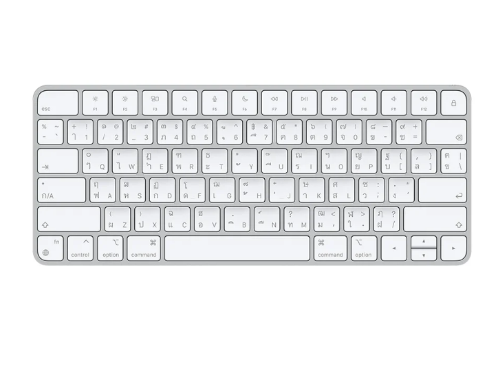 คีย์บอร์ด ไร้สาย Apple Magic Keyboard (Thai) Magic Keyboard พร้อม Touch ID ราคา 12,300 บาท*ส่งฟรี