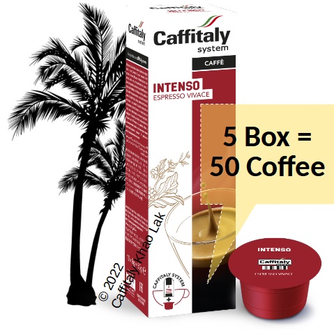Intenso Espresso Vivace PACK5 Caffitaly (50 Capsules) Ecaffe ราคา 990 บาท*ส่งฟรี