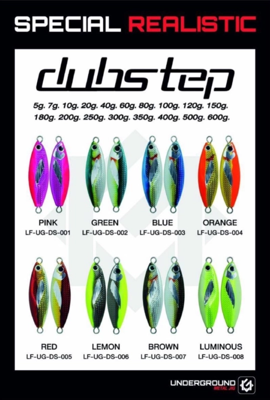 ภาพหน้าปกสินค้าเหยื่อจิ๊ก UNDERGROUND รุ่น Dub step 5g.-600g. มี 8 สี จากร้าน abufishing บน Lazada