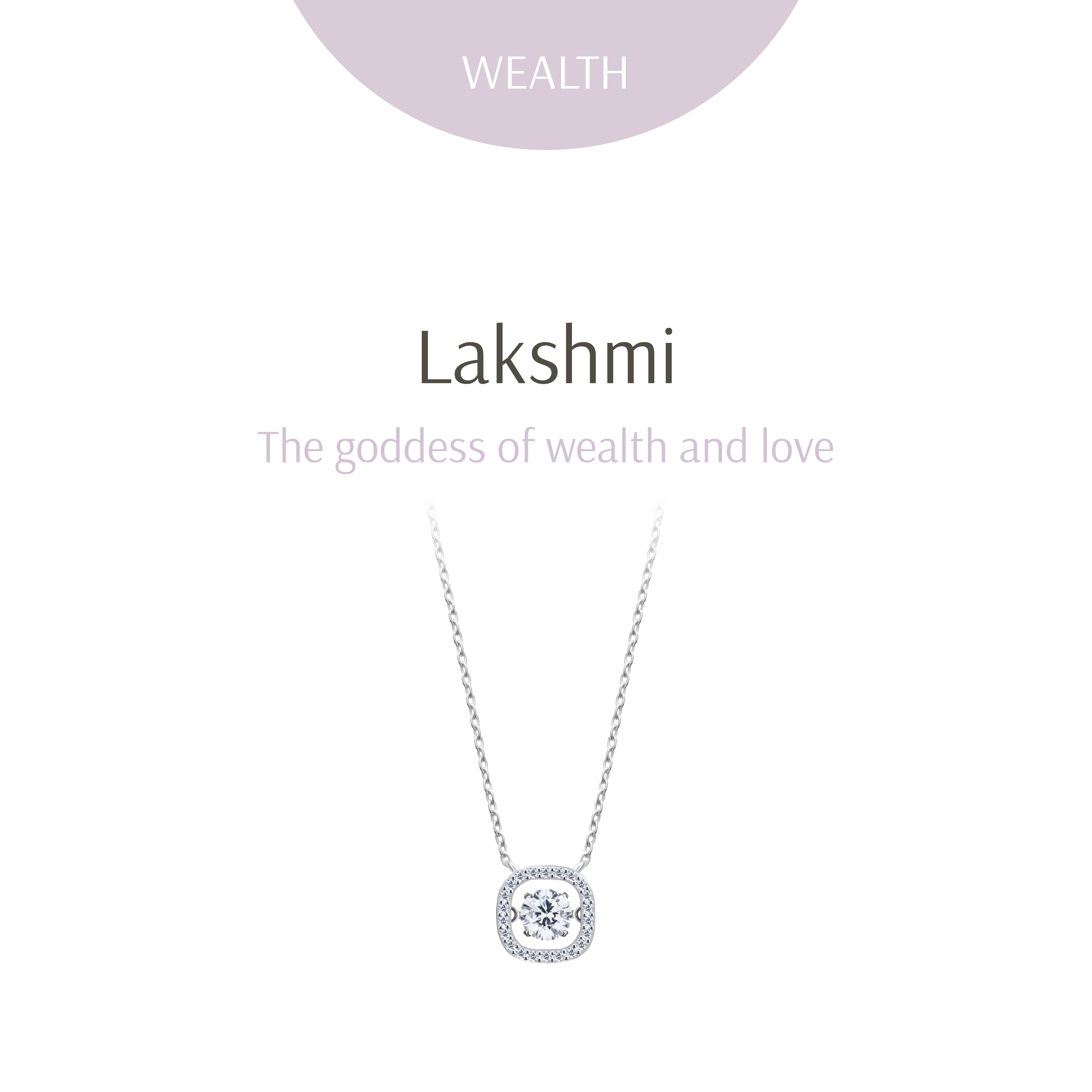 Ravipa | LAKSHMI Dancing Diamond Asscher Necklace - สร้อยคอ ราคา 3,990 บาท*ส่งฟรี