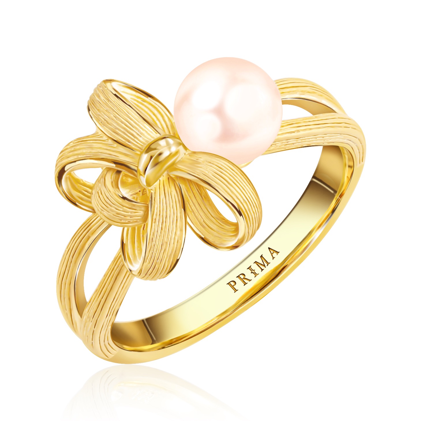 PRIMA แหวนทองคำ 99.9% ประดับมุก Royal Ribbon 165R0883-18 ราคา 62,000 บาท*ส่งฟรี