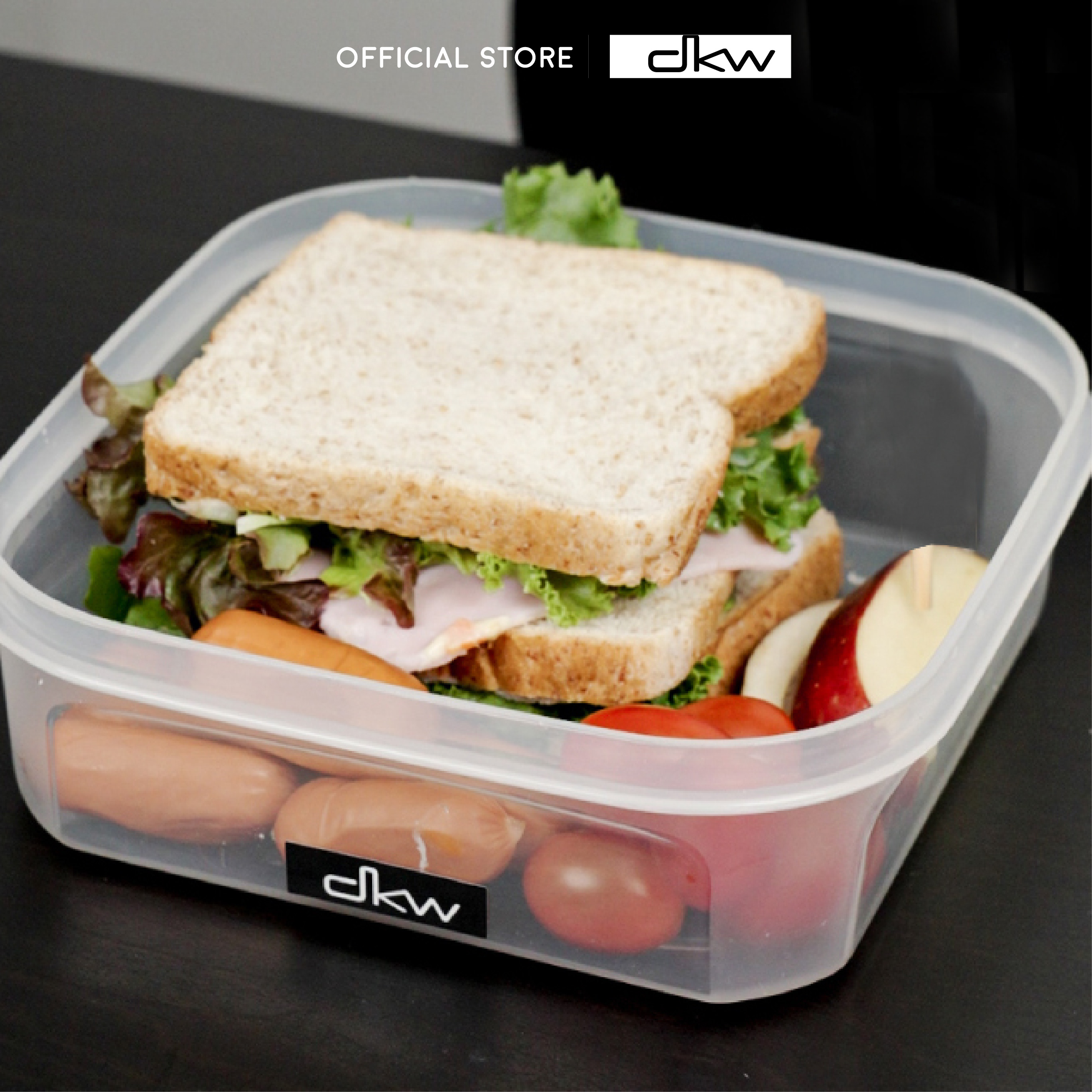 HH-910 Square food container 1,400 ml. ราคา 399 บาท*ส่งฟรี