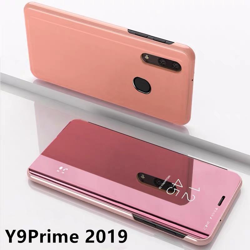 Case Huawei Y9 Prime 2019  เคสฝาเปิดปิดเงา สมาร์ทเคส เคสตั้งได้ เคสหัวเว่ย Y9Prime 2019 เคสกระเป๋า เคสเงา เคสรุ่นใหม่ HUAWEI Y9PRIME 2019