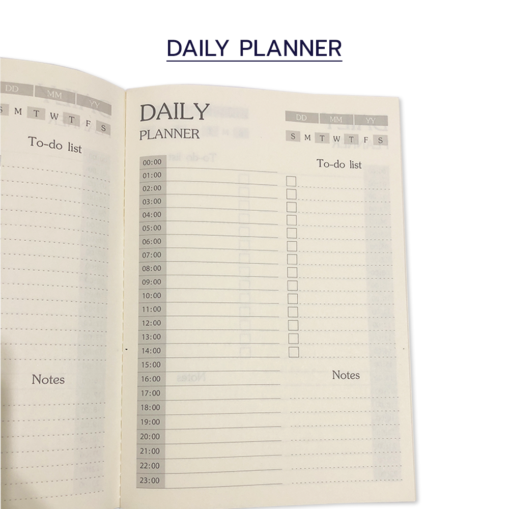 Saengroong สมุดแพลนเนอร์ สมุดPlanner Daily Weekly Monthly ขนาด A5 เนื้อถนอมสายตา / เล่ม
