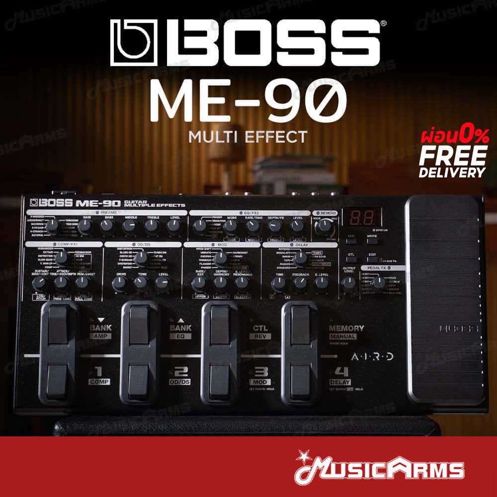 Boss ME-90 เอฟเฟคกีตาร์ Boss ME90 Multi Effect มัลติเอฟเฟค ME 90 ประกันศูนย์ Music Arms ราคา 17,600 บาท*ส่งฟรี