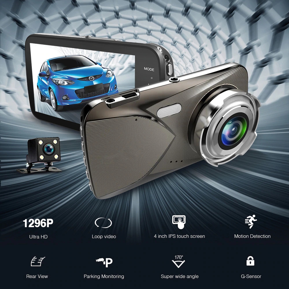 ข้อมูลเกี่ยวกับ ของแท้ ชัดสุด ๆ SONY Sensor กล้องติดรถยนต์หน้าหลัง Super HD 1080P จอ IPS ระบบสัมผัสแบบใหม่ S10A ( ประกัน-1Y)