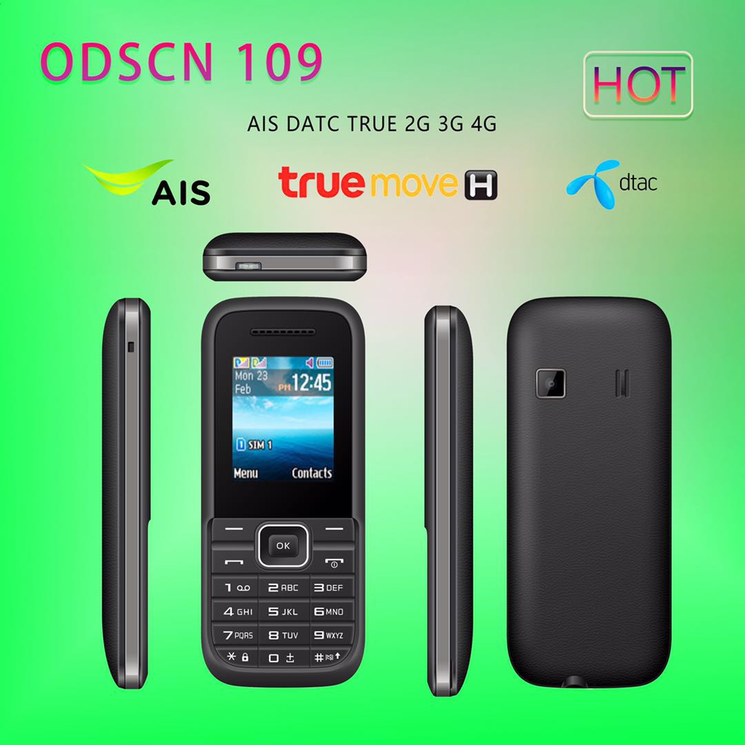 Odscn โทรศัพท์มือถือ รุ่น 109 ใส่ได้2ซิม (มีคีย์บอรด์ไทย) จอ 1.8 รองรับ 2G/3G/4G ปุ่มกดใหญ่สะใจ กดง่าย เห็นชัด โทรศัพท์ใช้ง่าย ใช้ดี ราคาถูก