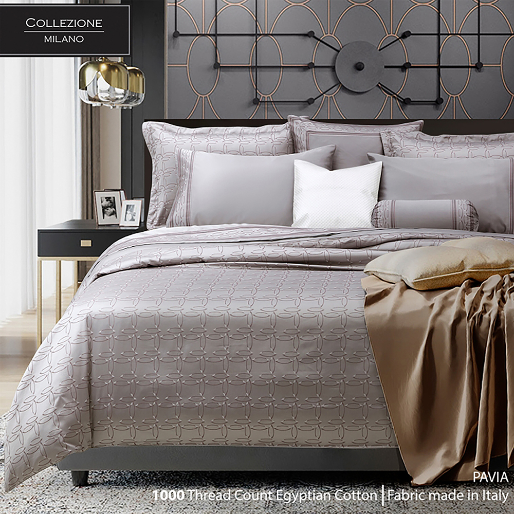 SANTAS HOME ปลอกผ้านวมรุ่น รุ่น Pavia Egyptian Cotton 1,000 เส้นด้าย ราคา 12,275 บาท*ส่งฟรี