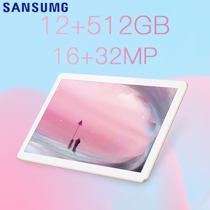 【HOT SALE】 Sansumg Tablet 12 512GB แท็บเล็ต Android แทปเล็ต สองซิมโทร เรียนคอมพิวเตอร์ 5G แท็บเล็ตโทรได้ 9.1นิ้ว แท็บแล็ต