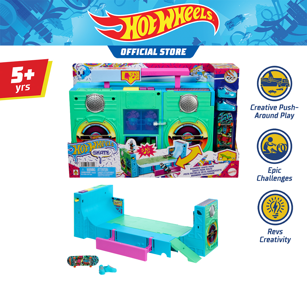 ของเล่นและโมเดลสะสม Hot Wheels Skate Boombox Skate Park ฮอตวีล สนามฮอตวีลส์สเก็ต บูมบ็อกซ์ ของเล่น ของเล่นจำลอง HXP58 VN