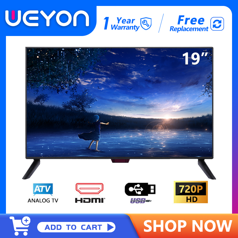 【Big Sale】Weyon Tv, Television, Flat Screen Television, 24 Inch Tv, 19 Inch Tv, Fullhd Led Tv, 21 Inch Flat Screen Tv with HDMI + USB + Av + Vga Ports, Cheap Tv, 24/20 Inch Tv ราคา 1,190 บาท*ส่งฟรี