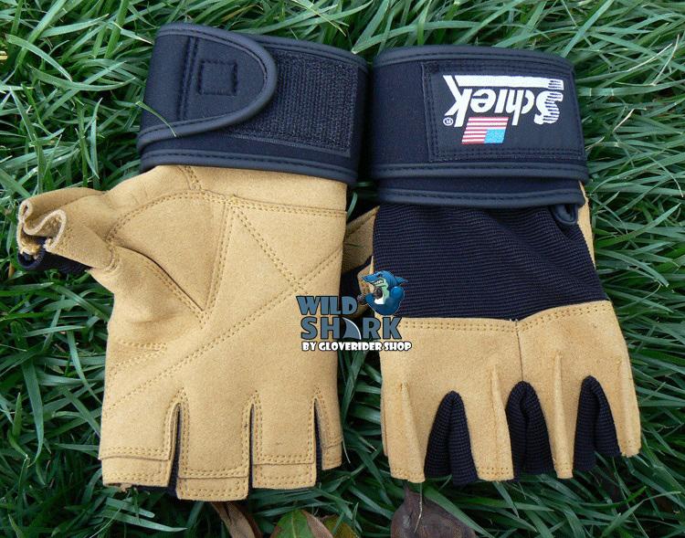 Schiek ถุงมือยกน้ำหนัก ถุงมือฟิตเนส Fitness Glove รุ่น 540 (Black,Brown)