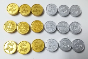 ภาพหน้าปกสินค้าเหรียญเงิน เหรียญทอง มวลสาร 9 อย่าง ลงเสาเอก เสาโท เหรียญเงิน 9 เหรียญ + เหรียญทอง 9 เหรียญ(แถมเหรียญเงินเหรียญทองอย่างละ 1 เหรียญ) ที่เกี่ยวข้อง