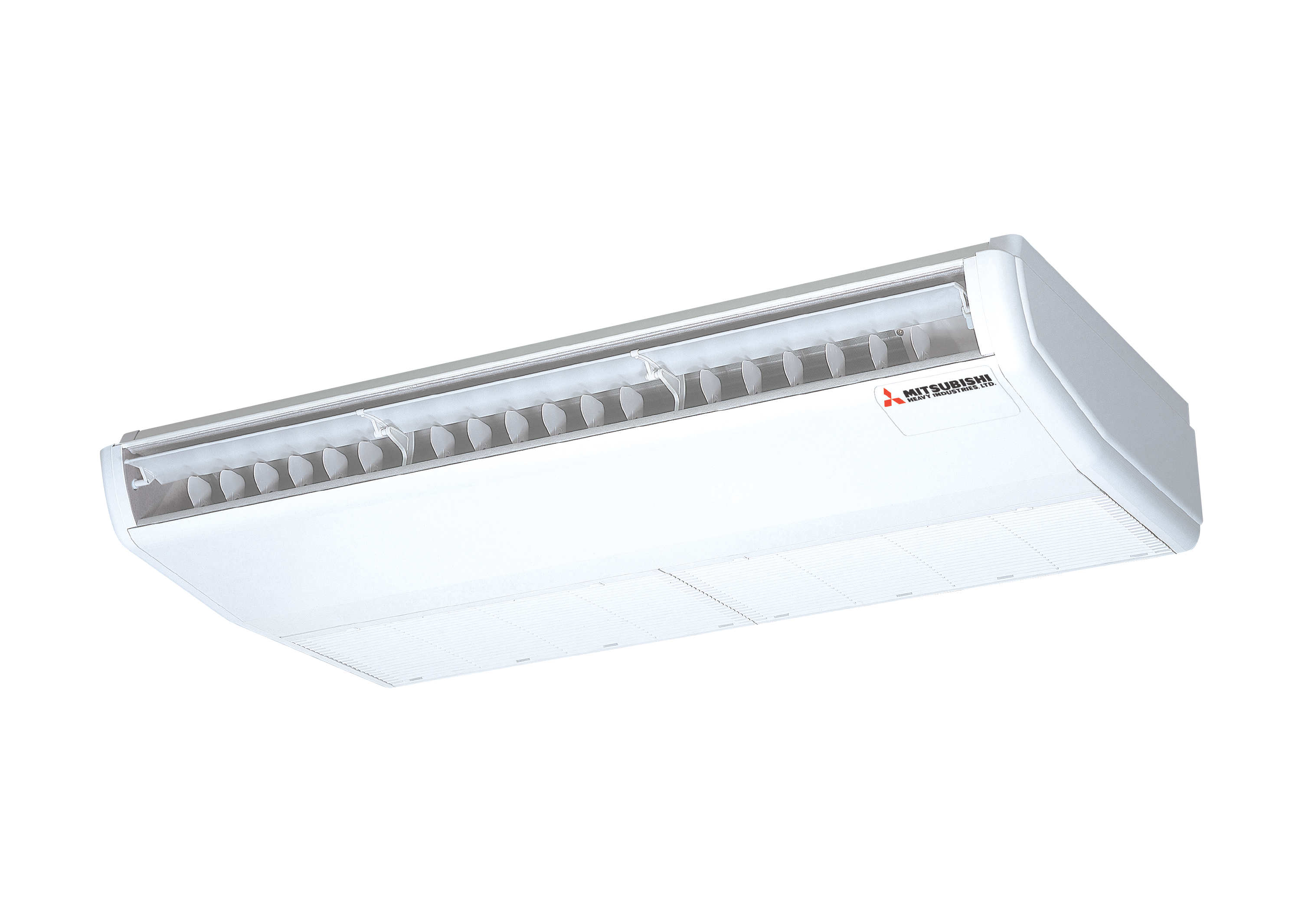 Mitsubishi Heavy Duty Air Conditioner Hanging under the Ceiling, Model Fde (Inverter), Size 14,720-47,353 Btu, Power Supply 220-415 V, Refrigerant R32. ราคา 44,900 บาท*ส่งฟรี