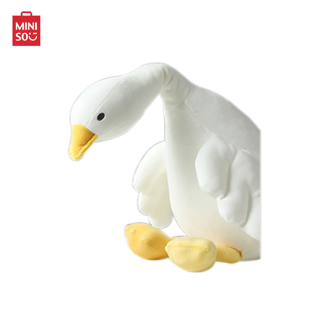 MINISO ตุ๊กตา ตุ๊กตาห่าน ตุ๊กตาน้องห่าน White Goose Series Lying Plush Toy