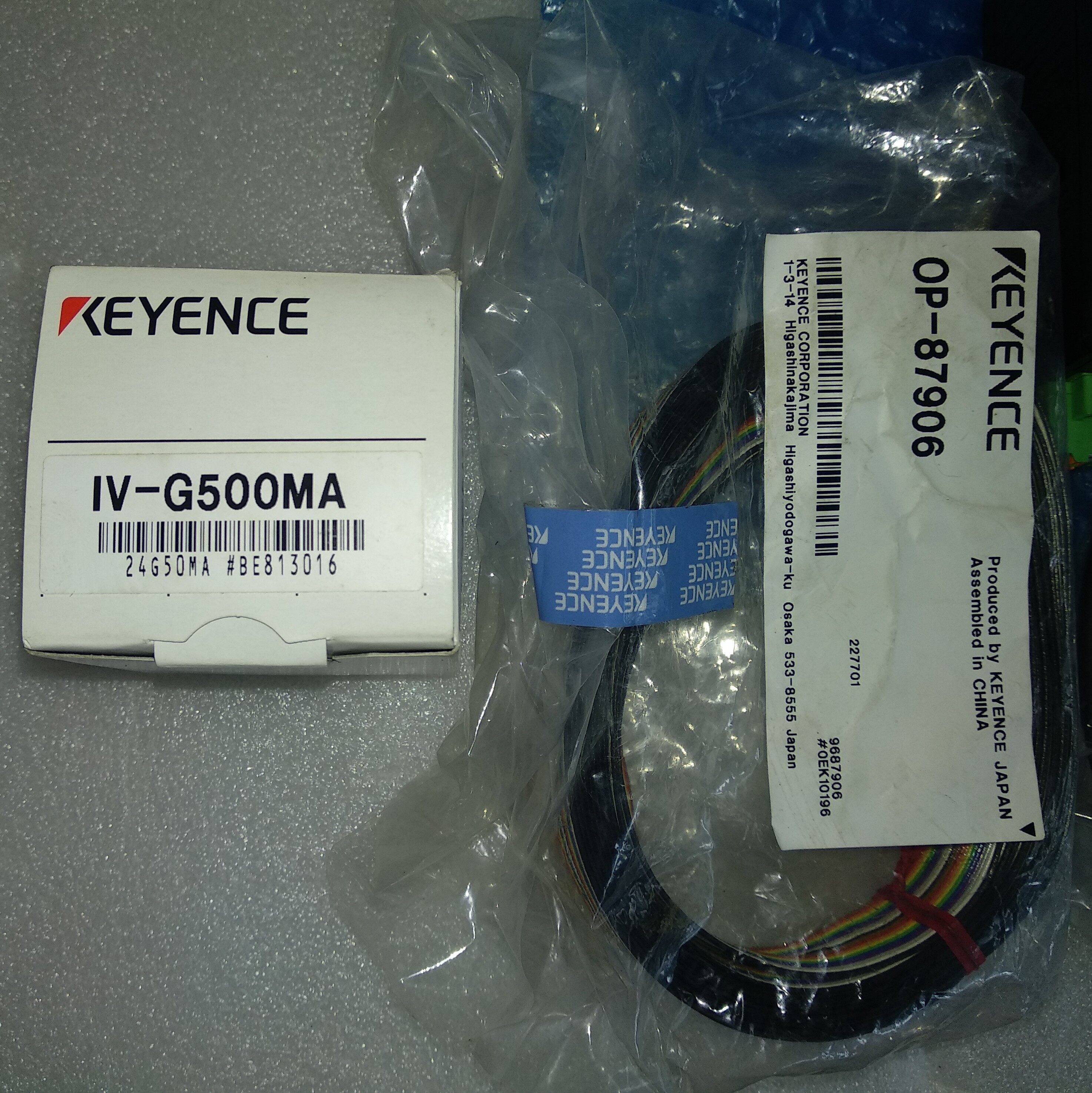 NEW KEYENCE Keyence Vision Sensor IV-G500MA+IVG10 +OP-87906+OP=87903  ครบขุด (ของใหม่ กล่องไม่ครบ