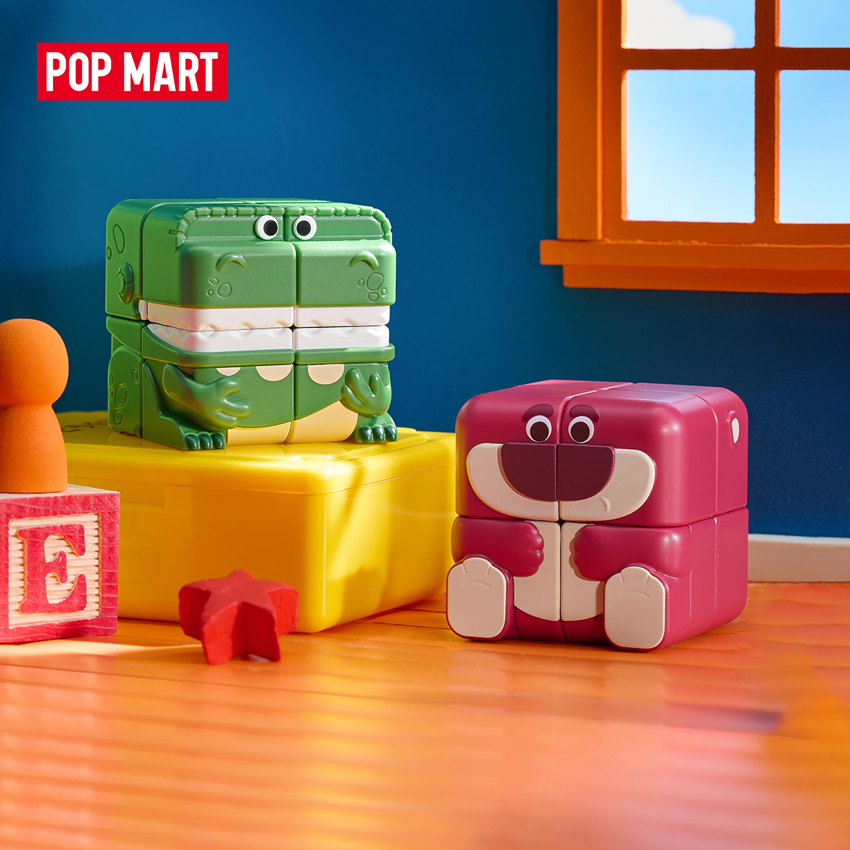 POP MART Disney/Pixar POP CUBE CUBIEC Series Figures Blind Box ราคา 320 บาท*ส่งฟรี