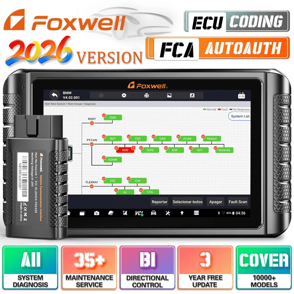 【Thai Menu】Foxwell Nt1009 Obd2 Car Scanner 12V Full System Fault Diagnosis Tool Ecu Coding Bi-Directional 35 Reset Opd2 Thai Language Scanner Check Code Box Supports Both Gasoline Cars, Diesel Cars, and Evs. ราคา 22,740 บาท*ส่งฟรี