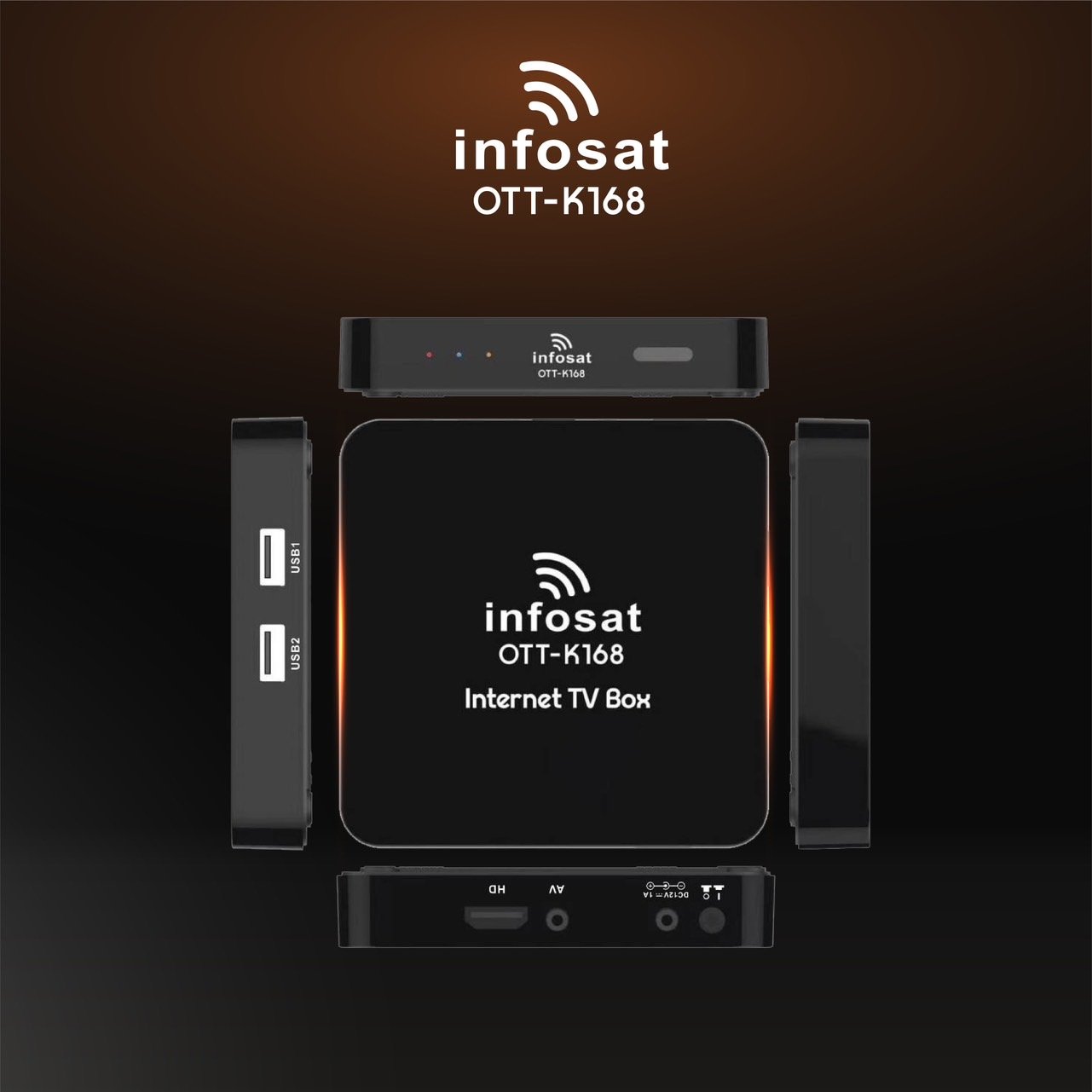 ส่งฟรี OTT-K168 กล่องอินเตอร์เน็ตทีวี Wi-Fi 2.4-5 GHz. (ช่องรายการ