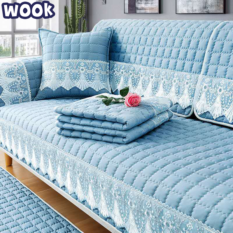Amethyst Peony Bloom Quilted Sofa Cover NCU0DQQ0480