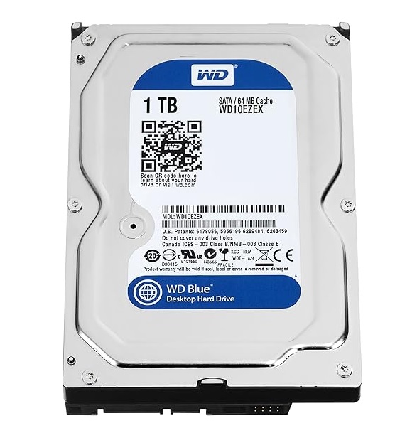 อุปกรณ์คอมพิวเตอร์และชิ้นส่วน WD Blue Desktop Hard Disk 1 Tb Sata 64 Mb Cache Wd10Ezx ตกแต่งใหม่ ราคา 765 บาท*ส่งฟรี