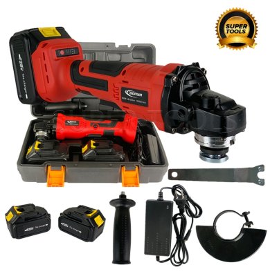 BONYA เครื่องเจียร์ไร้สาย 128V เครื่องเจียร์แบตเตอรี่ 4 นิ้ว BONYA เครื่องเจียร์ไร้สาย 128V เครื่องเจียร์แบตเตอรี่ 4 นิ้ว