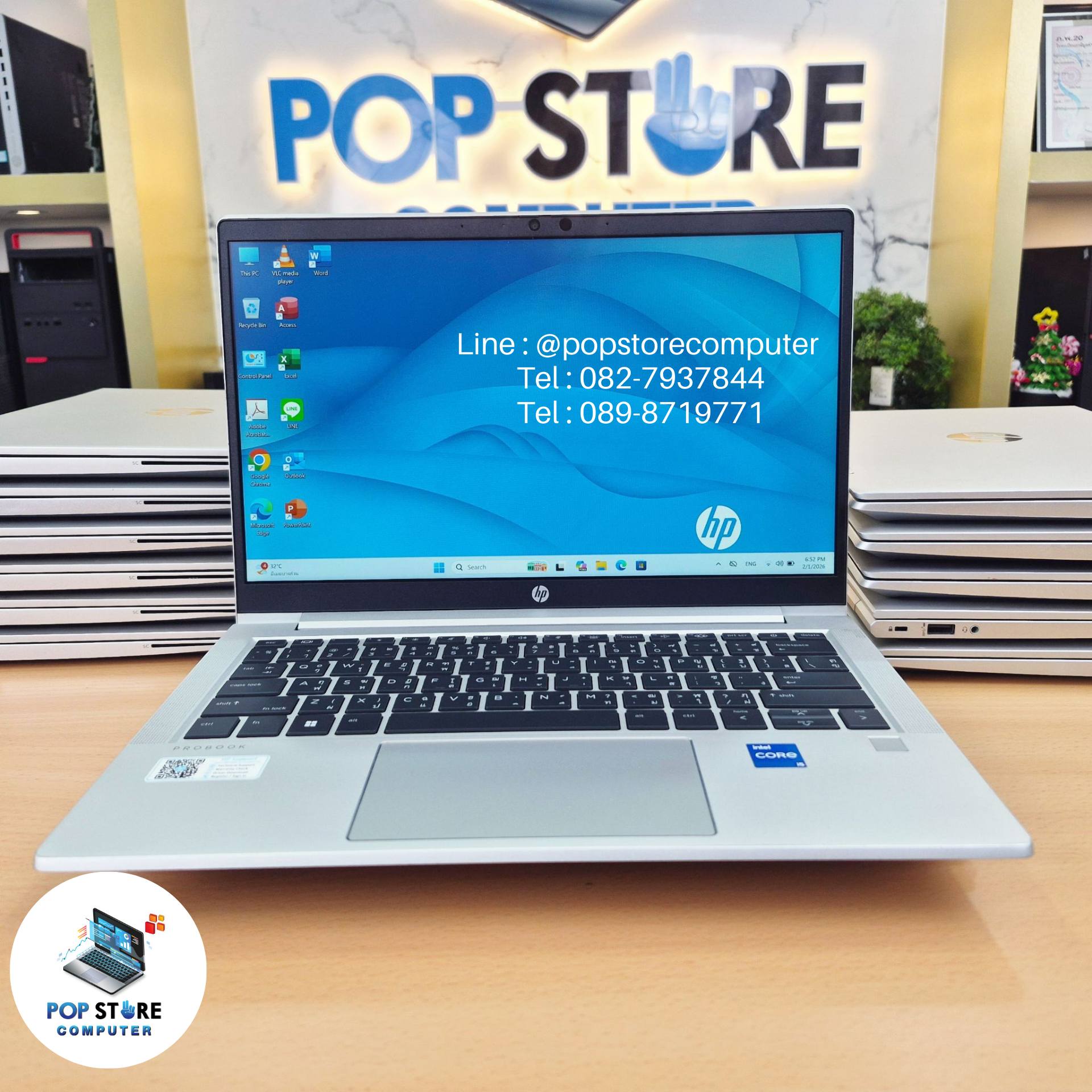 (Used Notebook) Hp Probook 630 G8 / I5-1145G7 / Ram 8 Gb / Ssd M.2 Nvme 256 Gb / 13.3 Inch Screen ราคา 10,900 บาท*ส่งฟรี