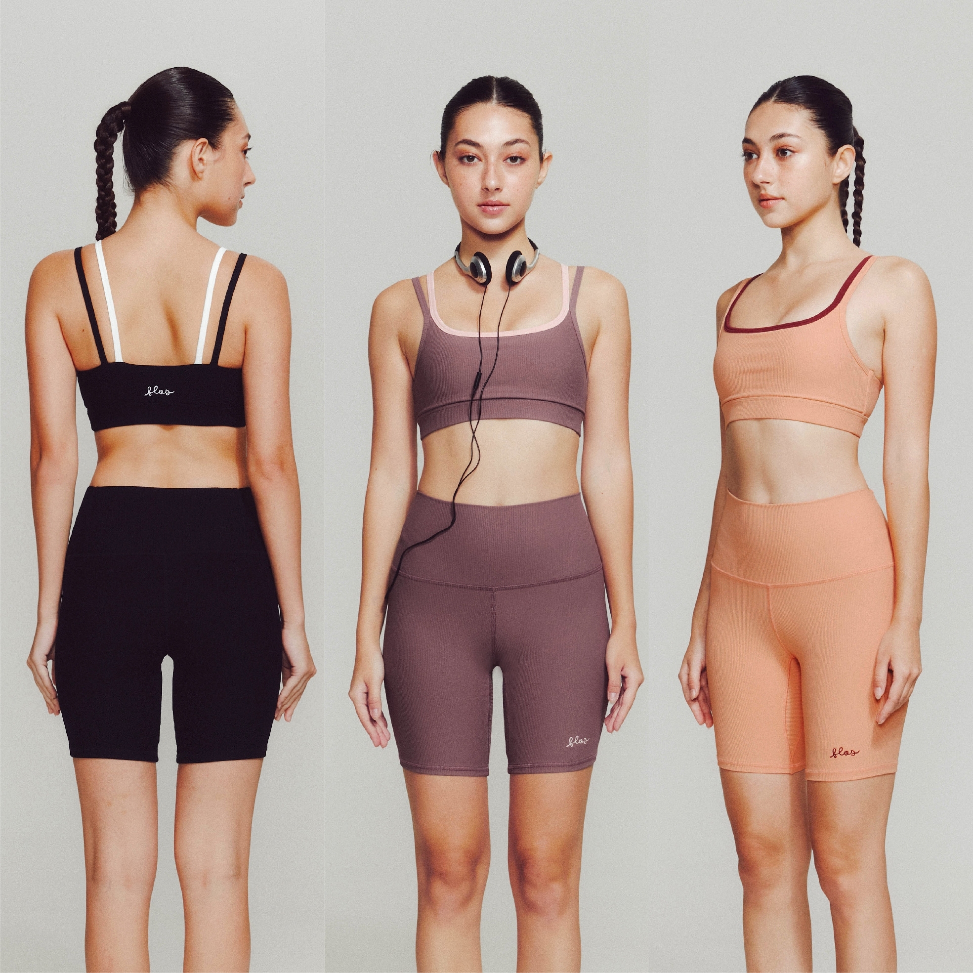Cassette Wide Ribbed Sports Bra - The Flos Club ราคา 1,190 บาท*ส่งฟรี