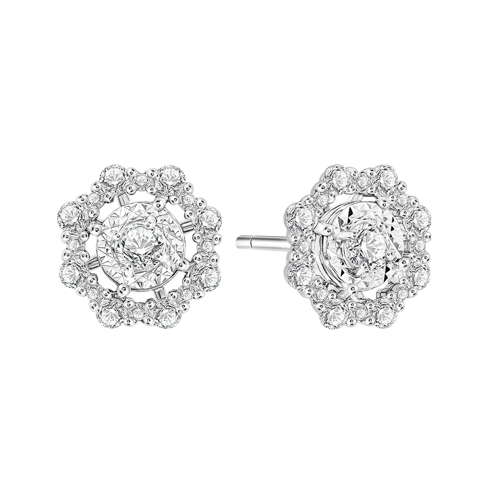 Prima Diamond Earrings, 99 Diamonds, 18K Case, Impression Collection 105E1765-01 ราคา 55,000 บาท*ส่งฟรี