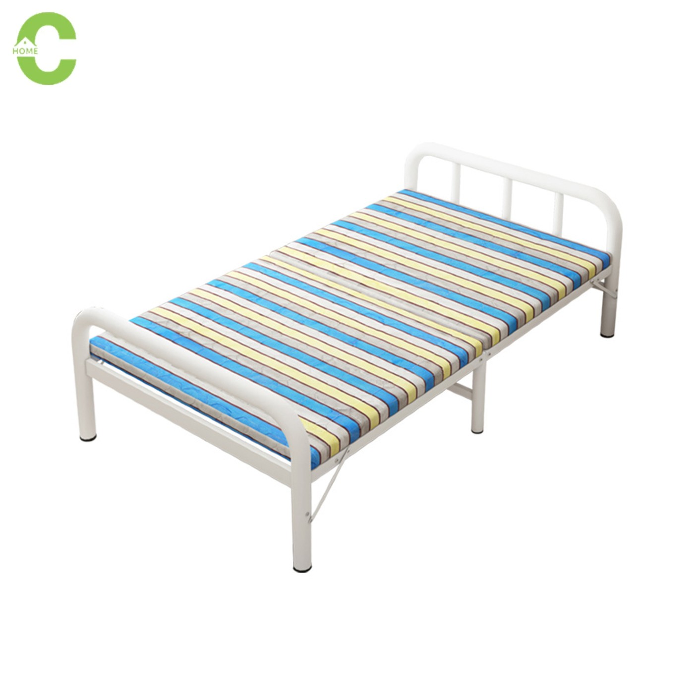 HOMEC เตียงพับได้ เตียงพับนอนได้ เตียงพับ เตียงเสริม เตียงเหล็ก เตียงพับได้ เตียงพกพา เตียงนอน เตียงนอนแบบพับ พร้อมเบาะรองนอน folding bed ราคา 1,599 บาท*ส่งฟรี