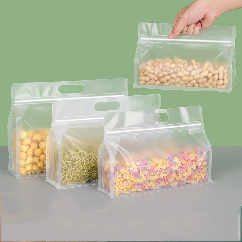 แปดด้านตนเองสนับสนุนถุง Ziplock นำมาใช้ใหม่สดเก็บกระเป๋าสินค้าขนมถุงปิดผนึกรั่วซึมบรรจุภัณฑ์ Pounch